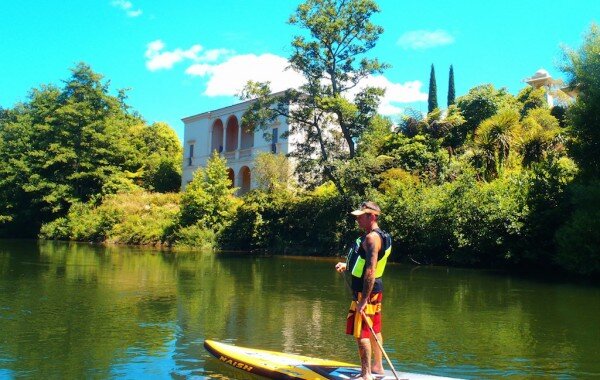 Paddleboarding the mighty Waikato River