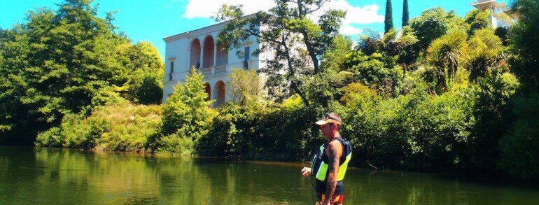 Paddleboarding the mighty Waikato River